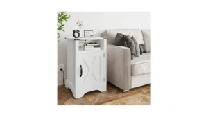 Royalcraft Tall Farmhouse Nightstand With Charging… Coupon