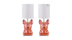 Eoeyyoyb Set Of 2 Ceramic Table Lamp Puppy Shape… Code