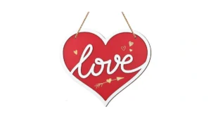 Waahome Wooden Love Door Sign For Valentines Day… Code