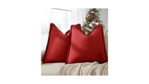 Zwjd Red Pillow Covers 18×18 Set Of 2 Throw Pillows…