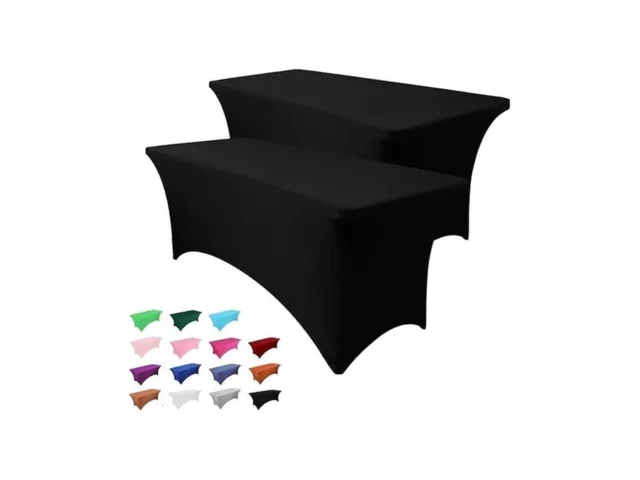 Heochy 2 Pack 6ft Table Cloth For Rectangle Tables… Code