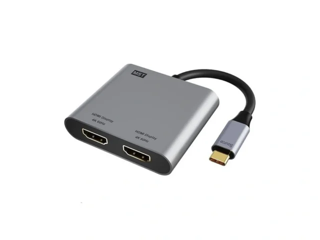 Usb C To Dual Hdmi Adapter 4k 60hz 2-in-1 Dual… Code