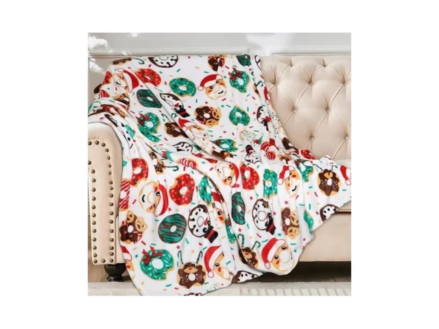 Hitime Christmas Throw Blanket – Christmas Donut… Coupon
