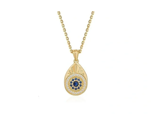Dremmy Studios Evil Eye Necklace For Women 14k Gold…