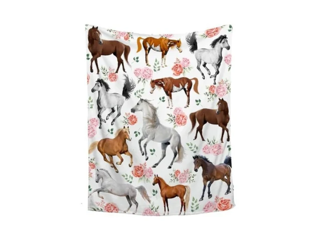 Horse Gifts For Girls Women Throw Blanket – Ultra… Code