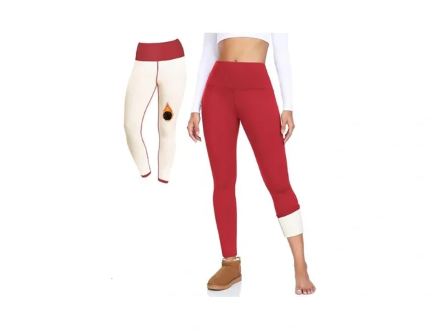 Thermal Leggings For Women Red – Fleece Lined… Code