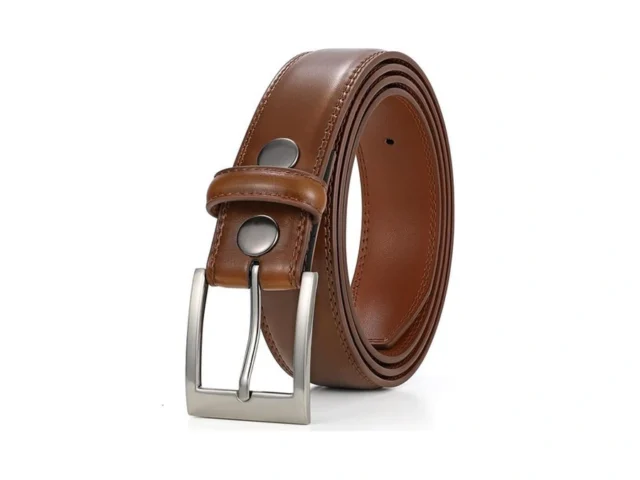 Waist Wow Mens Casual Leather Belt Classic Handmade… Code