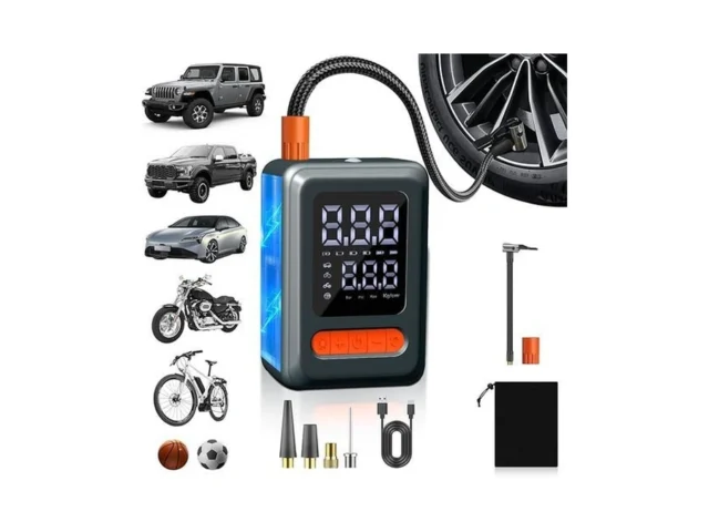 Cordless Tire Inflator Portable Air Compressor… Code