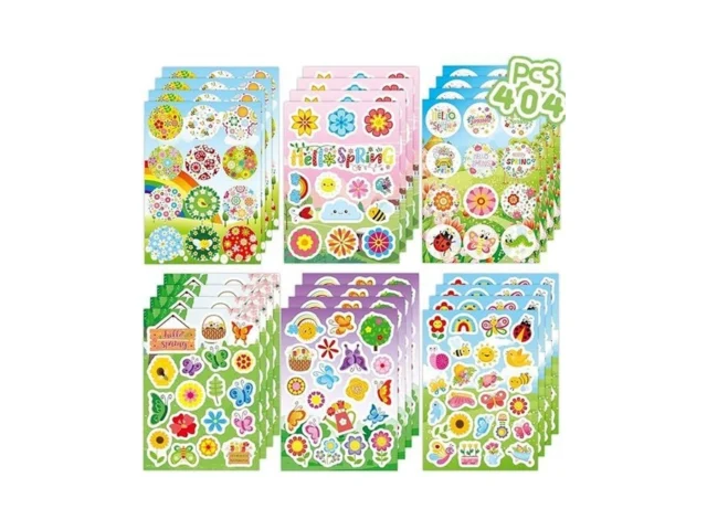 Joy Bang 404pcs Spring Stickers For Kids 24 Sheets… Code