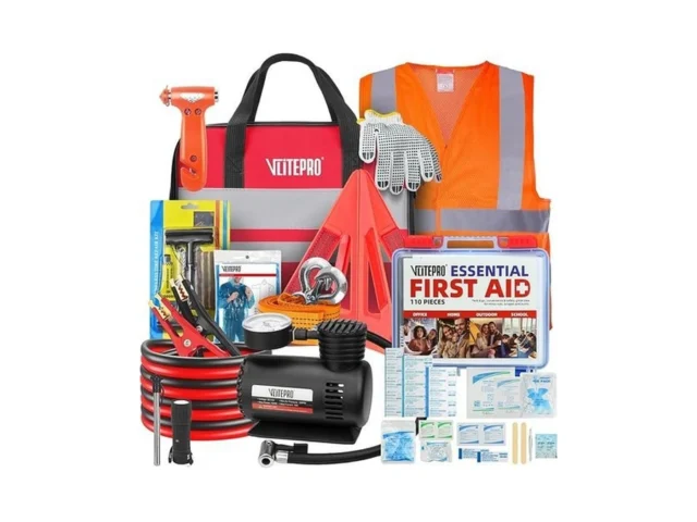 Vlitepro Car Emergency Kit Roadside Emergency Car… Code