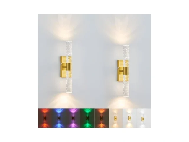 Aibisod Battery Operated Wall Sconces Set Of 2 Gold… Code
