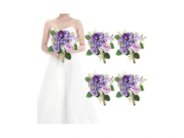 Homenergy Set Of 4 Bridesmaid Bouquets For Wedding… Coupon