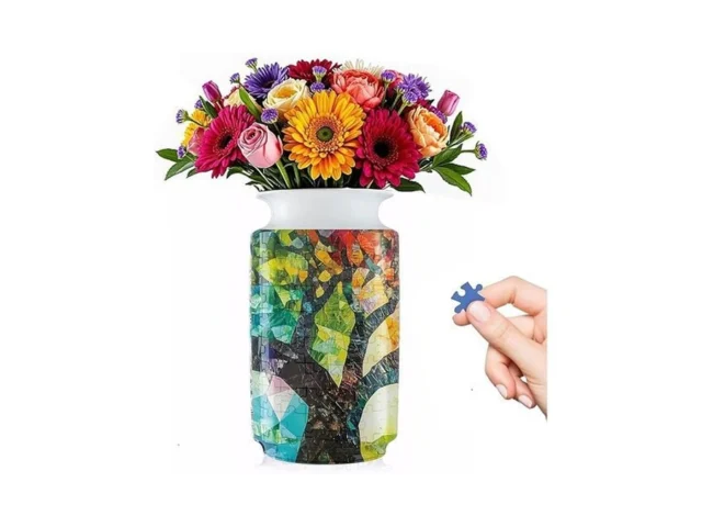 Yizhor 3d Puzzle Vase 160 Curved Pieces Diy Flower… Coupon