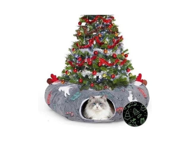 Cat Tunnel Christmas Tree Skirt Cat Tunnel Bed Cat… Code