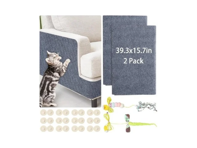 Cat Couch Scratch Protector With 2 Cat Teaser Toys… Code