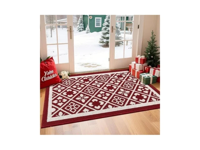 Ileading Christmas Indoor Doormat Durable Xmas… Code