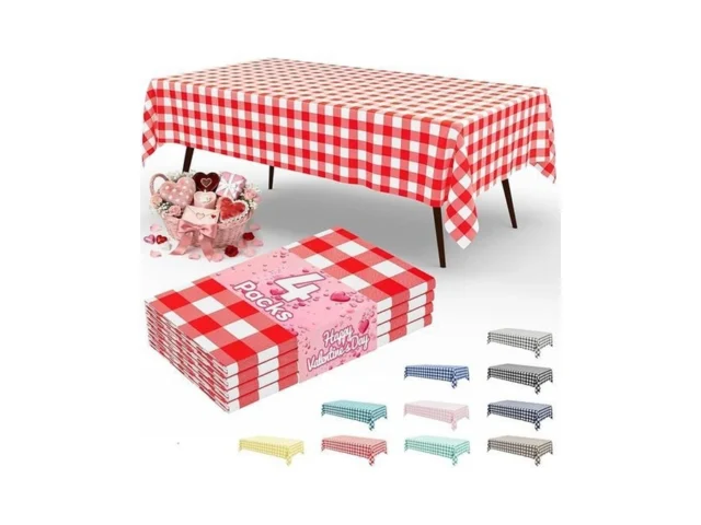 Misaya 4 Packs Buffalo Disposable Table Cloth 54 X… Code