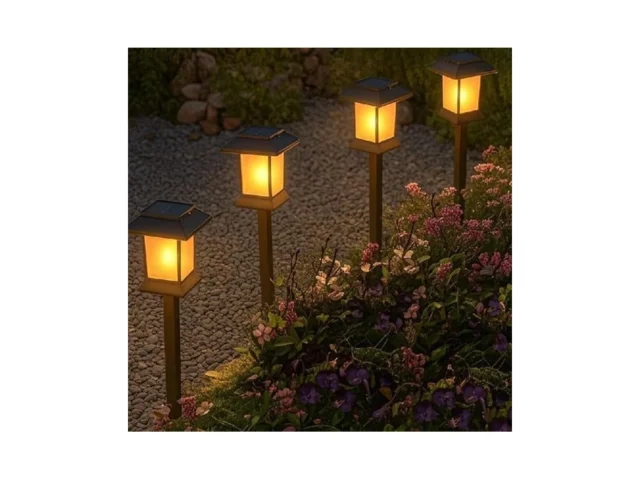 Glosola 6pack Solar Pathway Lights Outdoor With… Code