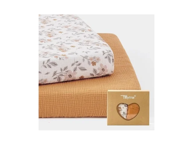 Tillyou Muslin Mini Crib Sheets 2 Pack Pack And… Code