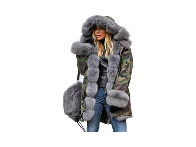 Tiptupu Women S Faux Fur Lined Coat Hooded Warm… Coupon