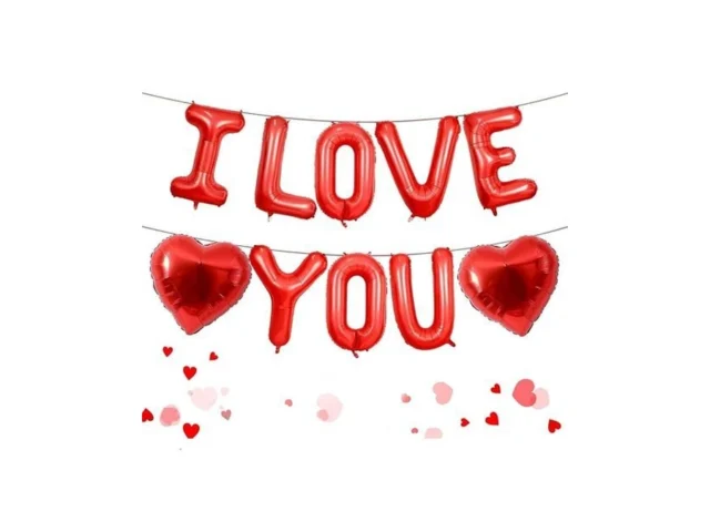 I Love You Balloons 16inch Red I Love You Foil… Code