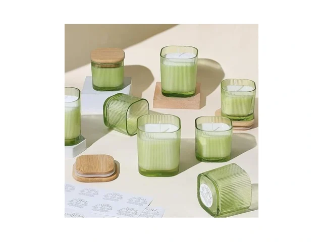 12oz Candle Jars For Making Candles 12 Pack Green… Code
