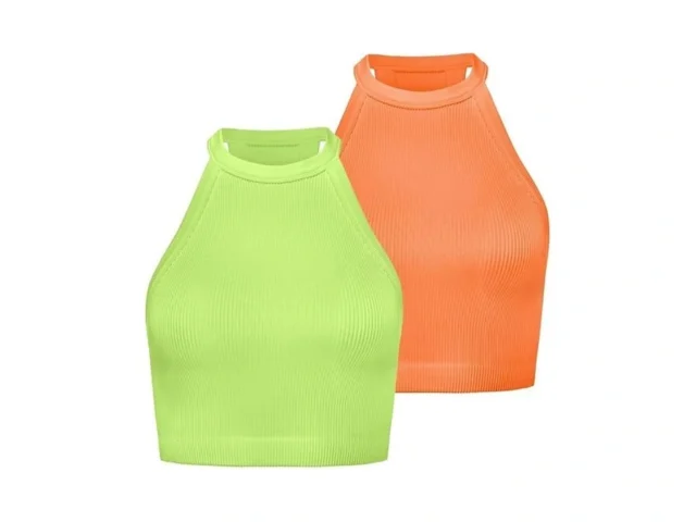 Sunzel Ribbed Tank Tops For Women Halter High Neck… Code