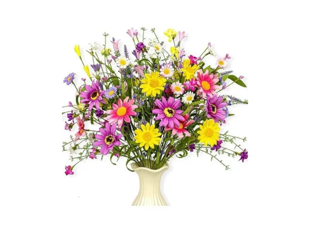 Yawwind 12 Pcs Colorful Spring Flowers 17 Inches… Coupon