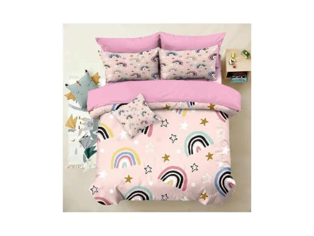 Yadangxiawa 6pcs Rainbow Comforter Set For Girls… Code