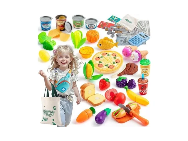 Play Food Sets For Kids Kitchen 68pcs Grocery Store… Code