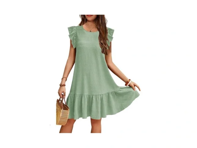 Yovion Girls Casual Midi Dress Sleeveless A-line… Code