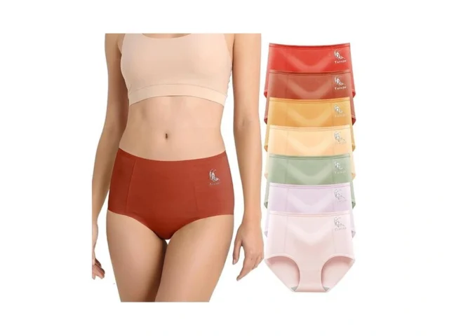 Tuvuye Women S Cotton Underwear High Waisted Full… Code