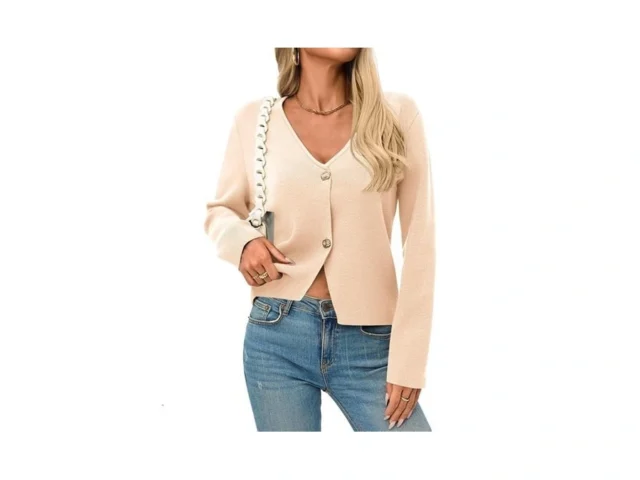 Saodimallsu Womens V Neck Cardigans Long Sleeve… Code