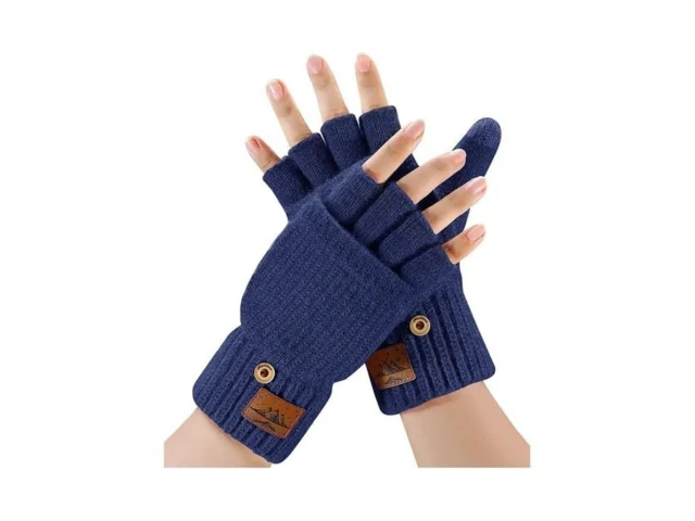 Chenmei Winter Fingerless Gloves For Men Women -… Code