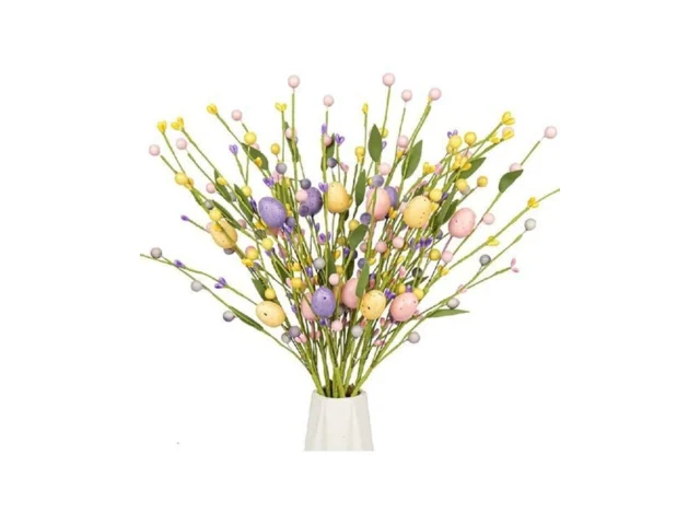 Yawwind 12 Pcs Easter Table Flowers17 Inches Eggs… Coupon