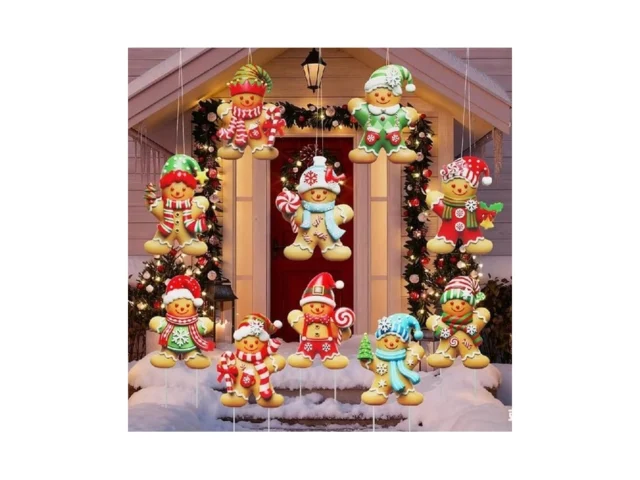 Christmas Gingerbread Man Yard Signs With Stakes… Code