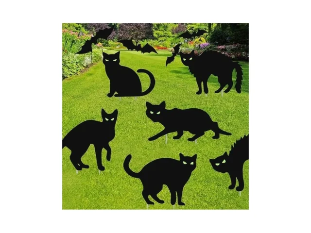 Halloween Decorations Outdoor 6pcs Flordeluna Black… Code