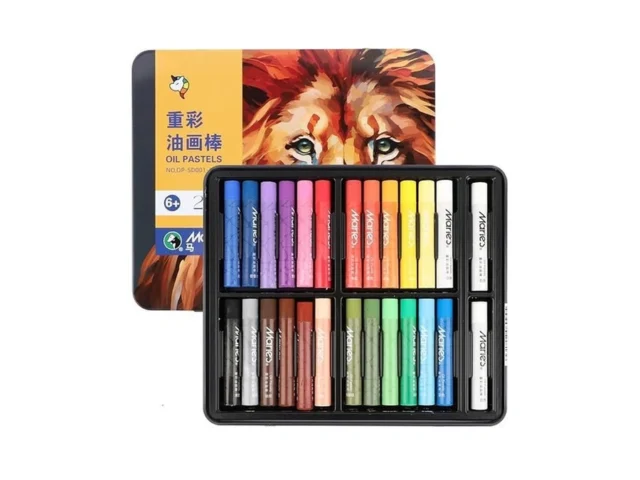 Marie S Oil Pastels Set Tin Box 24 Colors 2 Bonus… Code
