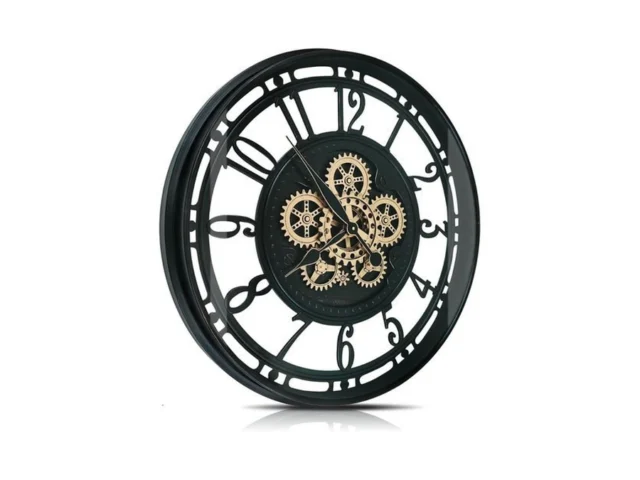 Dorboker 30 Inch Real Moving Gears Wall Clock Large… Code