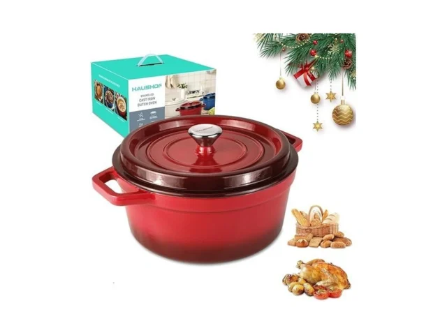 Haushof 5 3qt Enameled Cast Iron Dutch Oven With… Code