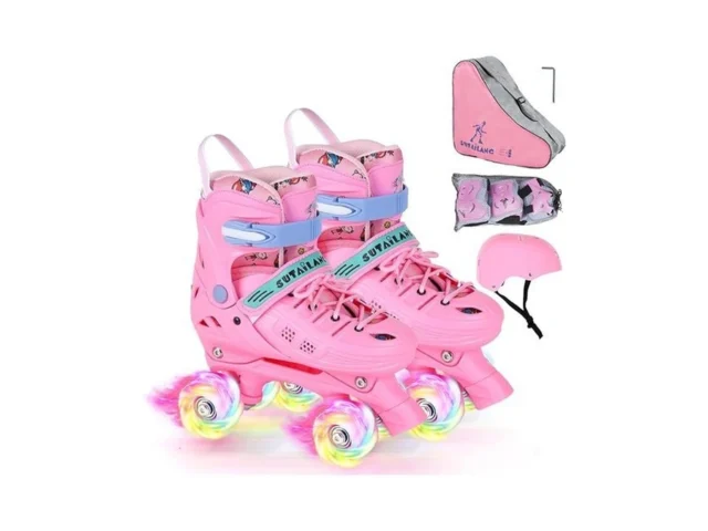 Vezlopus Roller Skates Adjustable Pink Roller… Code