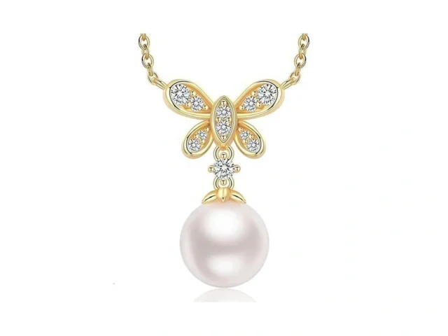 Dexiriu Pearl Necklace For Women With 14k Gold… Code