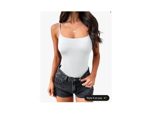 Anrabess Tank Tops For Women Square Neck Adjustable… Code