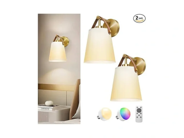 Dazzlux Battery Operated Wall Sconce Set Of 2 With… Code