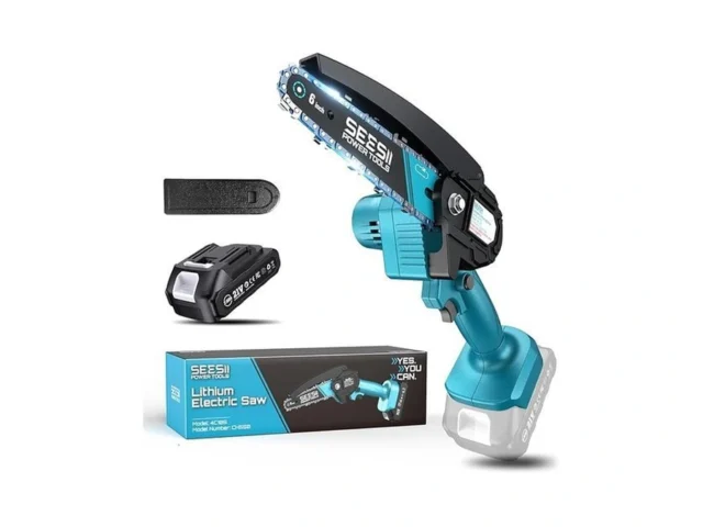 Seesii Mini Chainsaw 6-inch Mini Chainsaw Cordless… Code