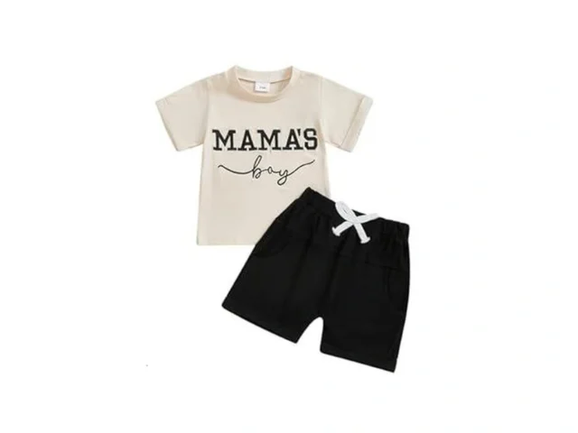 Thefound Toddler Baby Boys Clothes Short Sleeve… Code