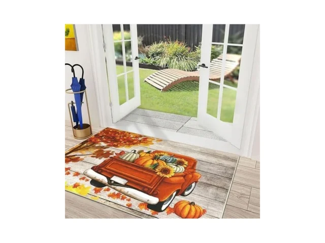 U Artlines Fall Front Door Mat 32 48 Vintage Truck… Code