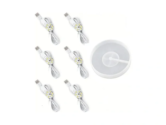6pcs Led Light Silicone Resin Mold – Round Activity… Code