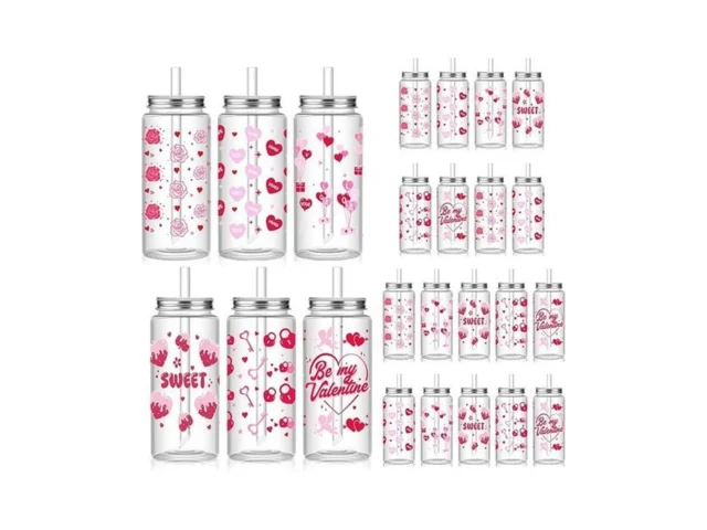 Fingertip Wd 24 Pcs Pink Hearts Plastic Cups With… Coupon