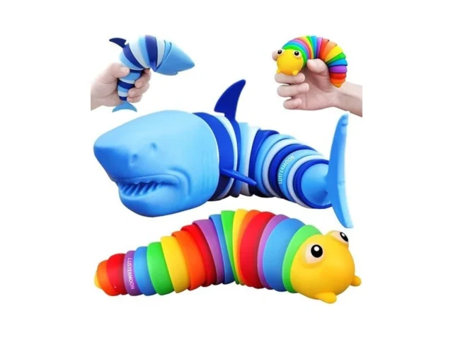 Lustermoon 2 Pieces Articulated Fidget Toy Rainbow… Code